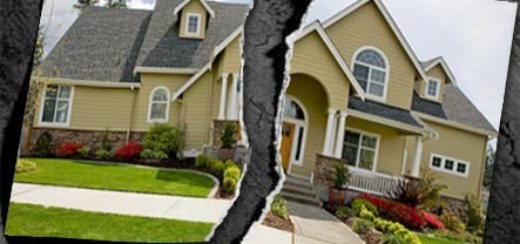 Ripped Photo of House