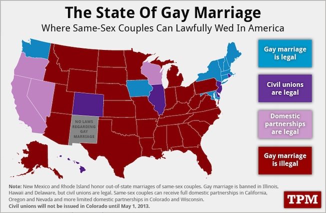 The State of Gay Marriage Map